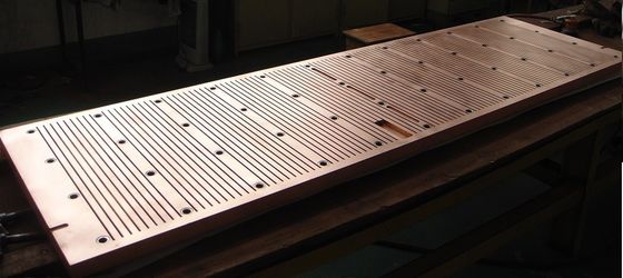 China Placa do molde do cobre da resistência de desgaste para a máquina de carcaça contínua com certificação do ISO fornecedor